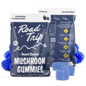 DESERT STARDUST MUSHROOM GUMMIES - BLUE RASPBERRY