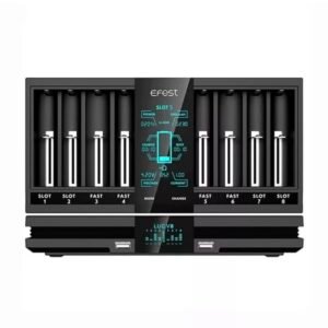 EFEST LUC V8 DOUBLE LCD SCREEN FAST CHARGER