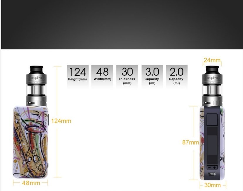Aspire Puxos 80/100W TC Kit with Cleito Pro - Image 5