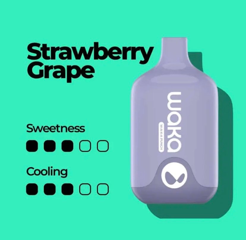 Waka Smash 6000 Puffs Disposable Vape Aloe Grape - Image 2