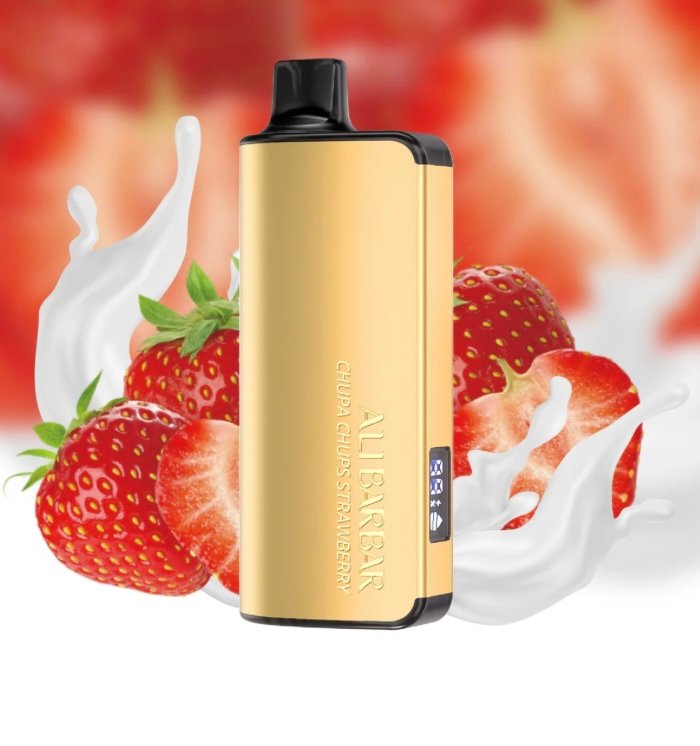 ALIBARBAR INGOT CHUPA CHUPS STRAWBERRY 9000 PUFFS