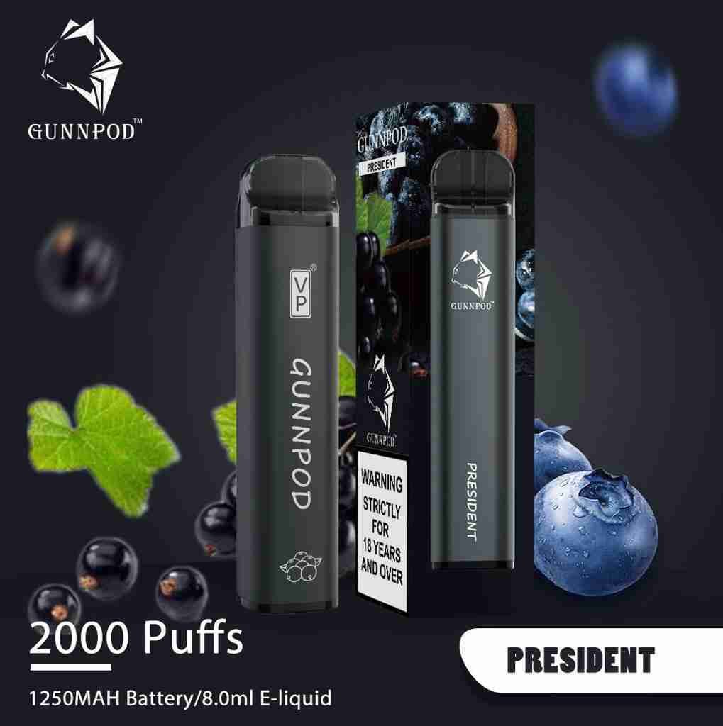 President Gunnpod 2000 Puffs Vape