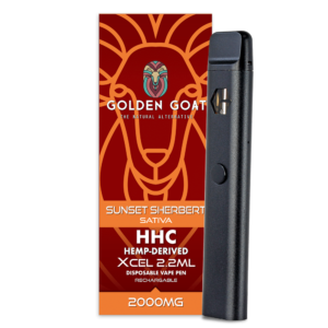 HHC Vape Device, 2000mg, Rechargeable/Disposable – Sunset Sherbert